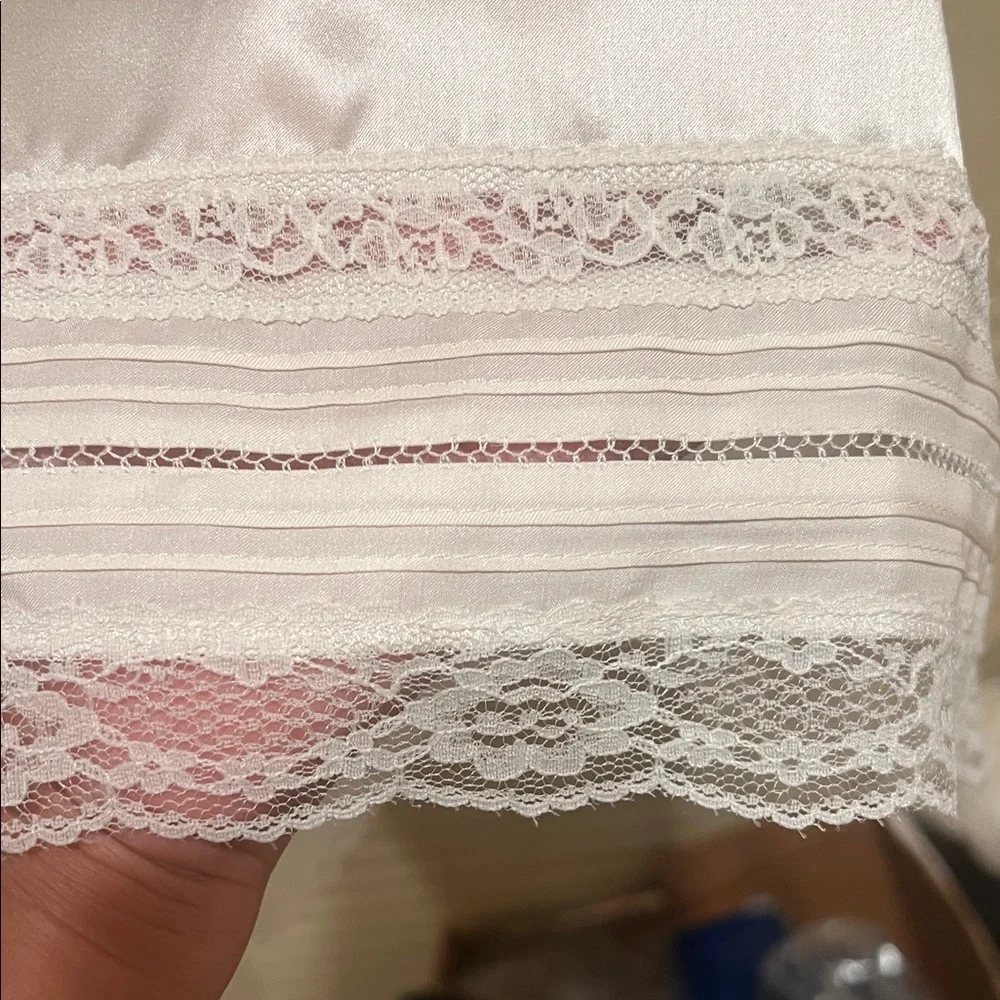 White House Black Market Ivory Lace Trim Camisole - Picture 11 of 12